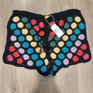 Agua Bendita crochet shorts